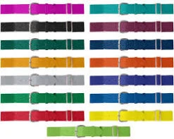 Augusta Elastic Adult Baseball Belt 19 Colors Available
