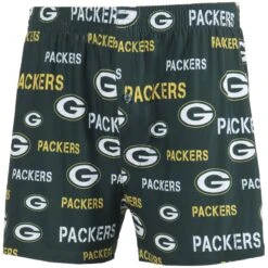CONCEPT Green Bay Packers Midfield AOP Knit Boxers