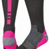 Pro Feet 238 Pro Feet Performance Shooter 2.0 Socks - Black Neon Pink