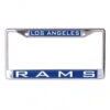 WinCraft Los Angeles Rams Inlaid Metal Lic Plate Frame