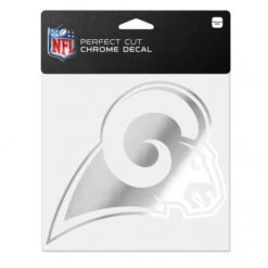 WinCraft Los Angeles Rams Chrome Perfect Cut Decal 6" X 6"