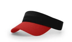 Richardson 740 Pro Mesh Visor 17 Colors (embroidery Available) -Major League Black.jpg Red