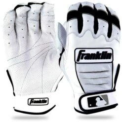 CFX PRO Batting Gloves By Franklin -Major League cfx pro white black