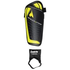 Franklin Soccer Shin Guard With Detachable Ankle Guard -Major League field master black shin guard 30106f4 fm shinguard