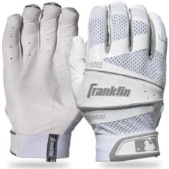 Franklin Women's Softball Fastpitch FREEFLEX Batting Gloves -Major League freeflex pro white white 1