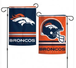 WinCraft Denver Broncos 2 Sided Garden Flag 12.5" X 18"