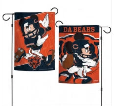 WinCraft Chicago Bears Mickey Mouse 2 Sided Garden Flag 12.5" X 18"
