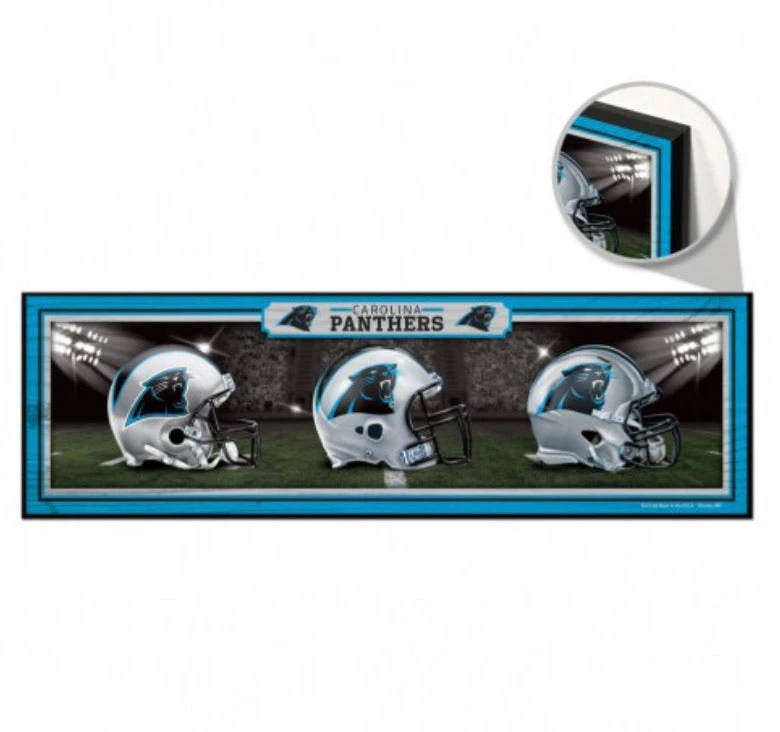 WinCraft Carolina Panthers Wood Sign 9" X 30" 1 WinCraft Carolina Panthers Wood Sign 9" X 30"