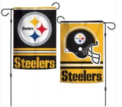 WinCraft Pittsburgh Steelers2 SIded Garden Flag 12.5" X 18"