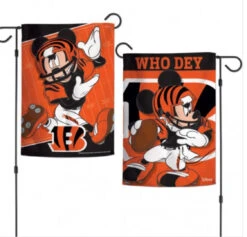 WinCraft Cincinnati Bengals 2 Sided Garden Flag 12.5" X 18"