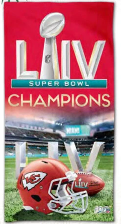 Chiefs 2020 Super Bowl Champions Beach Towel