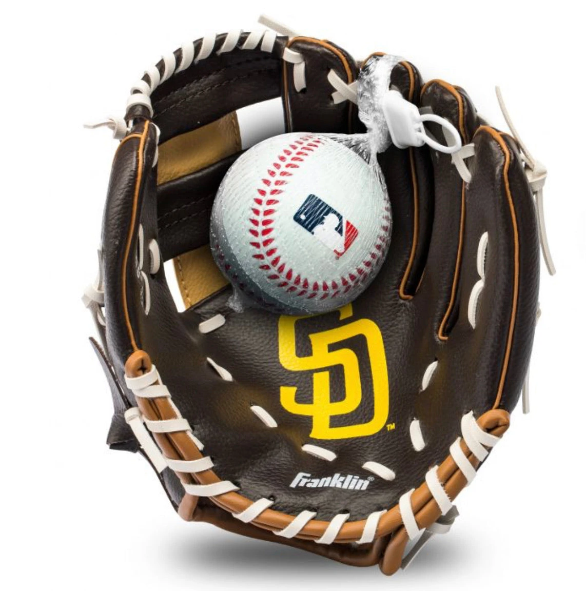 Franklin San Diego Padres MLB® Team Glove And Ball Set 1 Franklin San Diego Padres MLB® Team Glove And Ball Set