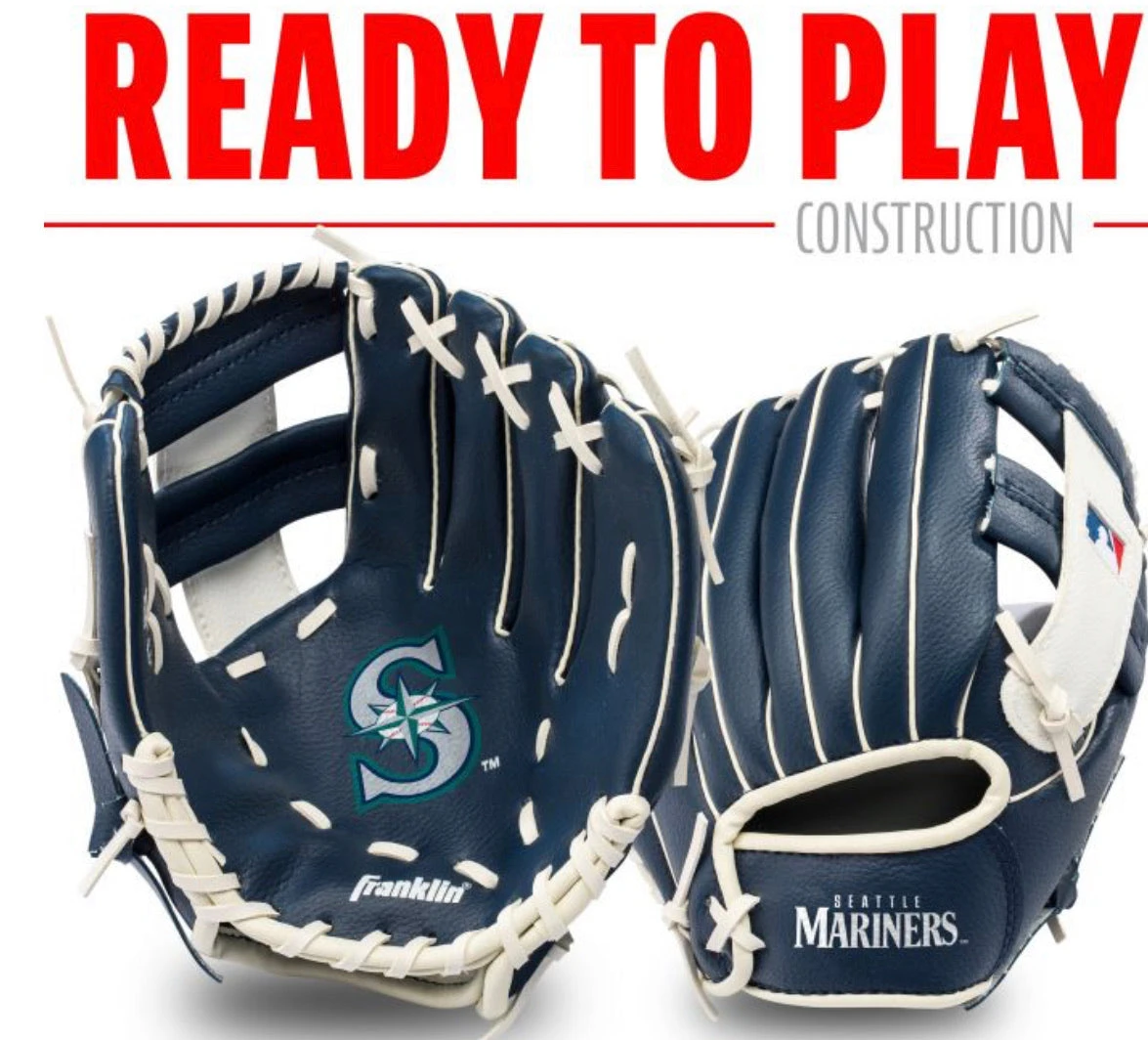 Franklin Seattle Mariners MLB® Team Glove And Ball Set 4 Franklin Seattle Mariners MLB® Team Glove And Ball Set - Image 4
