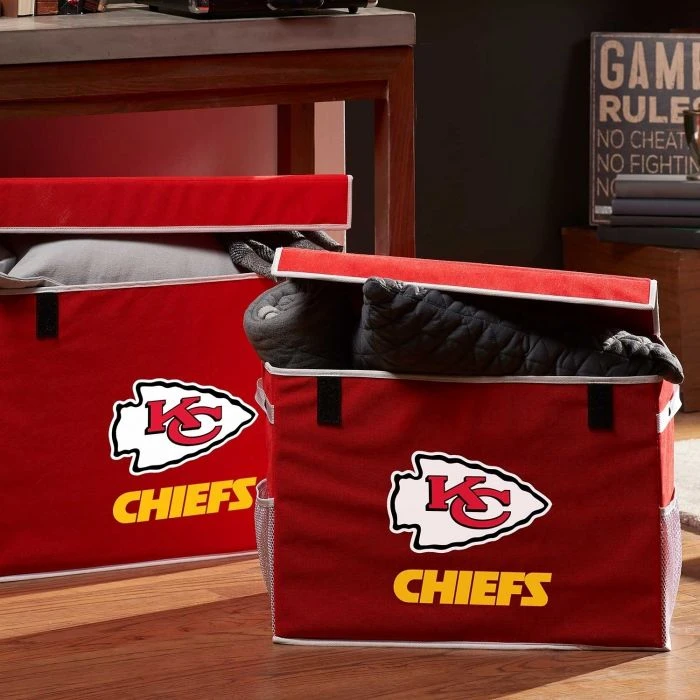 Franklin Kansas City Chiefs NFL® Collapsible Storage Footlocker Bins 2 Franklin Kansas City Chiefs NFL® Collapsible Storage Footlocker Bins - Image 2