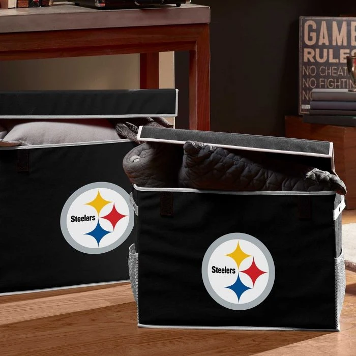 Franklin Pittsburgh Steelers Storage Footlocker Bins 2 Franklin Pittsburgh Steelers Storage Footlocker Bins - Image 2